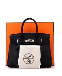 Pre-Owned Hermes Birkin Handbag Epsom with Palladium Hardware