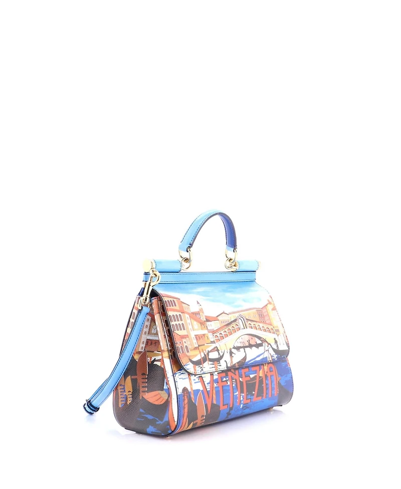 Pre-Owned Dolce & Gabbana Medium Miss Sicily Bag Printed Leather