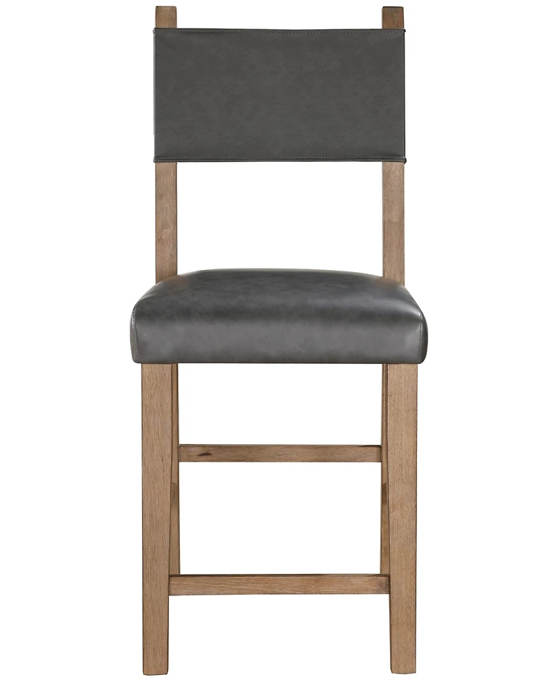 Macai 8-Pc. Faux Leather Counter Height Chair Set