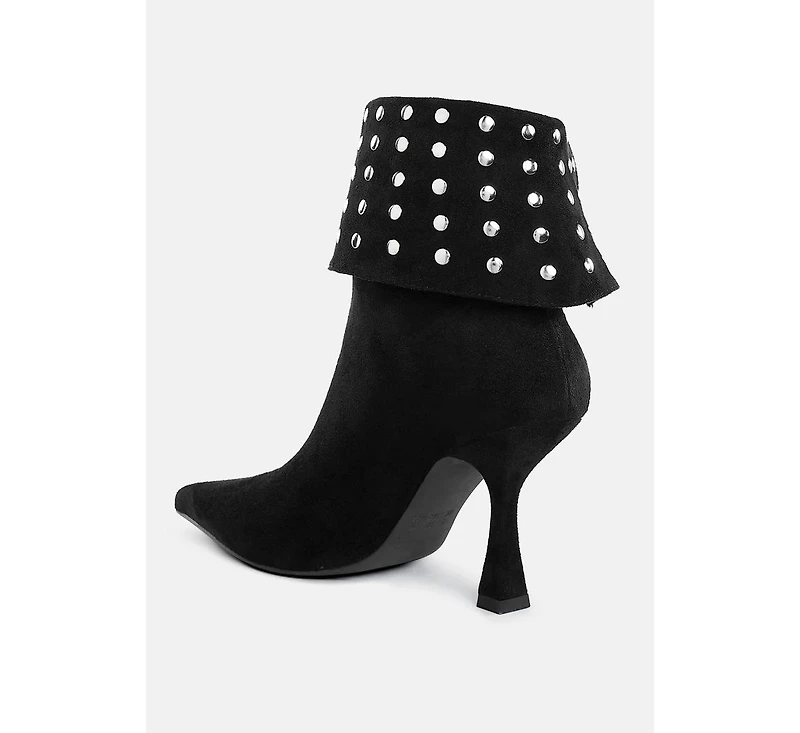 London Rag Women's Kolara Studded Foldover Boots