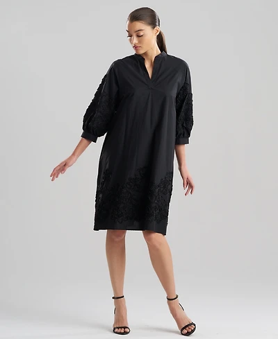 Natori Women's Carnation Embroidery V-Neck Dress