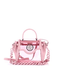 Pre-Owned Versace Small La Medusa Top Handle Bag Pvc with Leather
