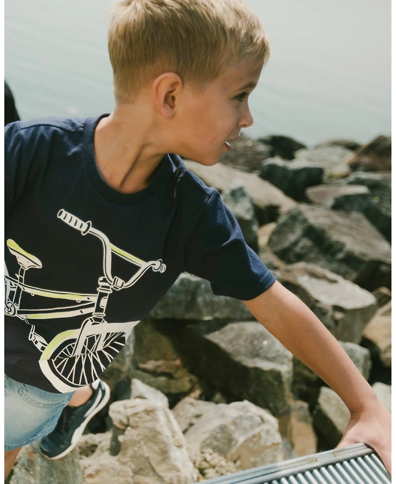 Deux par Deux Toddler Boys ganic Cotton Jersey T-Shirt