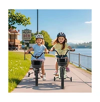18 Inch Kids Bike Adjustable with Training Wheels for 4-8 Years Old