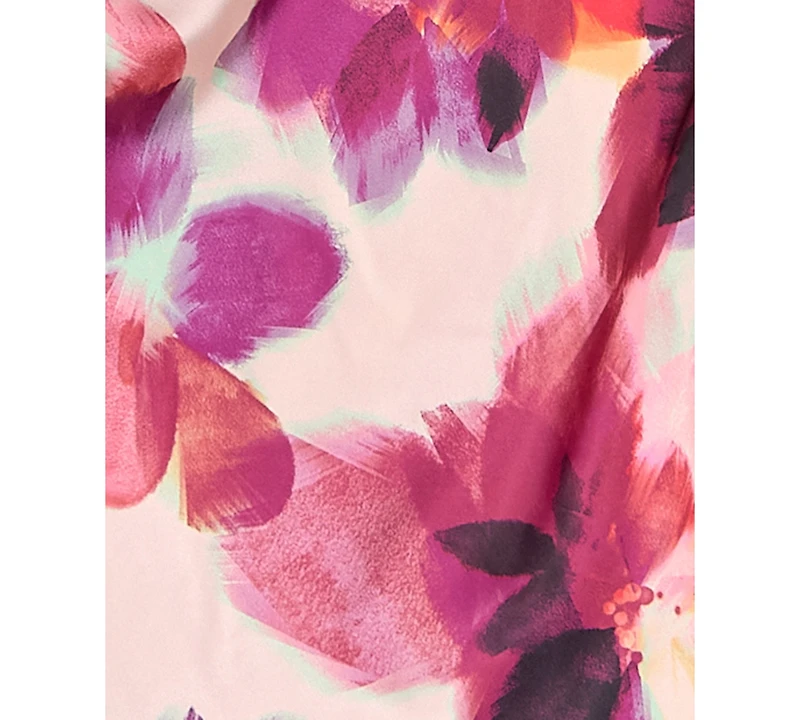 City Studios Juniors' Printed Halter Neck Dress