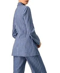 Ivonne Women's Double-Breasted Striped Blazer