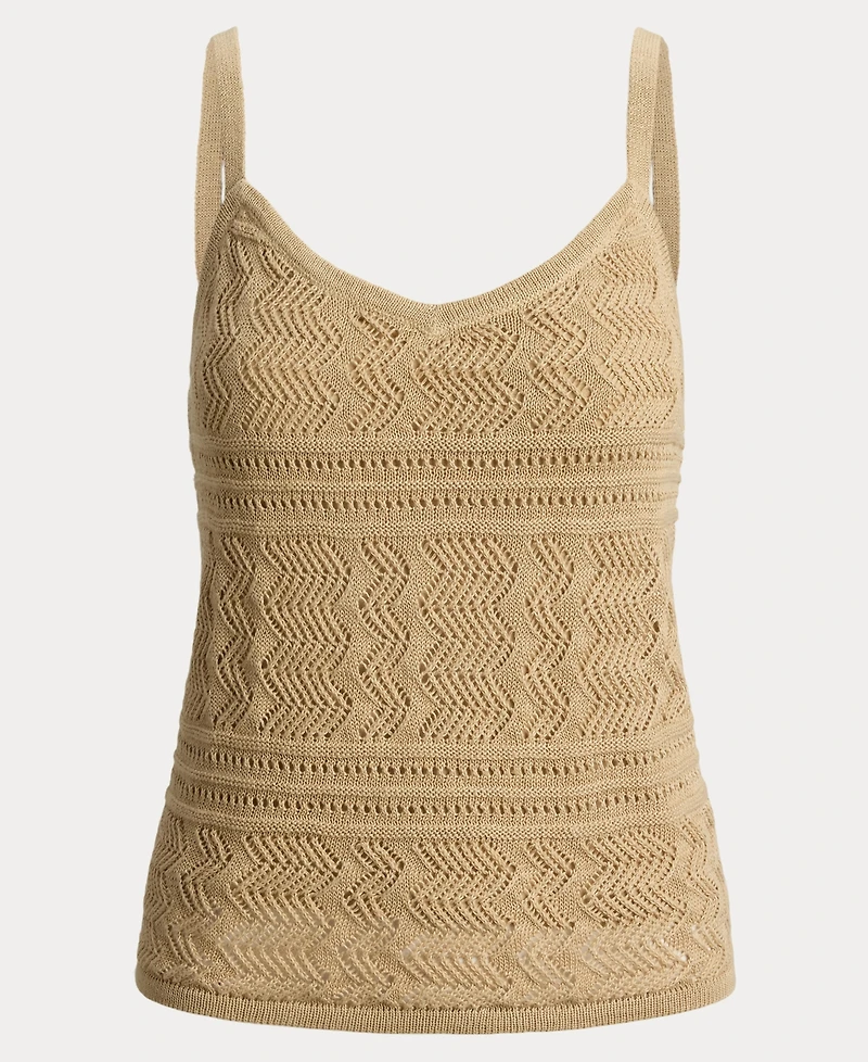 Lauren Ralph Women's Sleeveless V-Neck Sweater Tank Top