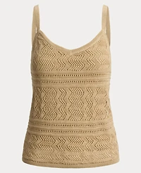 Lauren Ralph Women's Sleeveless V-Neck Sweater Tank Top