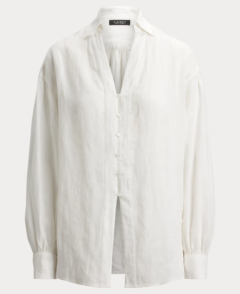 Lauren Ralph Women's Blouson-Sleeve Shirt