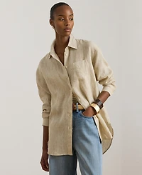 Lauren Ralph Women's Striped Long-Sleeve Shirt