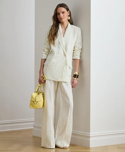 Lauren Ralph Women's Striped Wide Leg Pants
