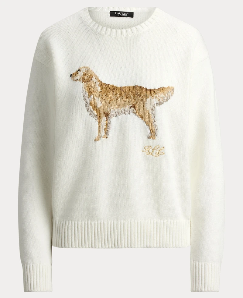 Lauren Ralph Women's Cotton Dog Sweater