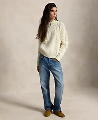 Polo Ralph Lauren Women's Embroidered Mock Neck Sweater