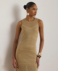 Lauren Ralph Women's Round Neck Maxi Dress