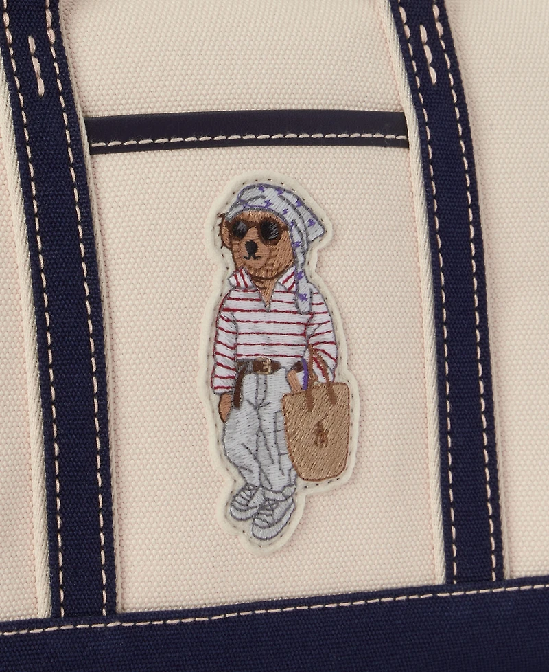 Polo Ralph Lauren Holiday Bear Canvas Mini Shopper Tote