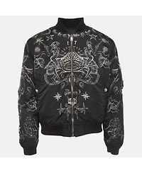 Pre-Owned Givenchy Men's Tattoo Print Reversible Bomber Jacket