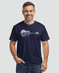 Design By Humans Men's Nature Guitar Short Sleeve T-Shirt
