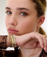 Square Dot Bracelet in Gold Vermeil