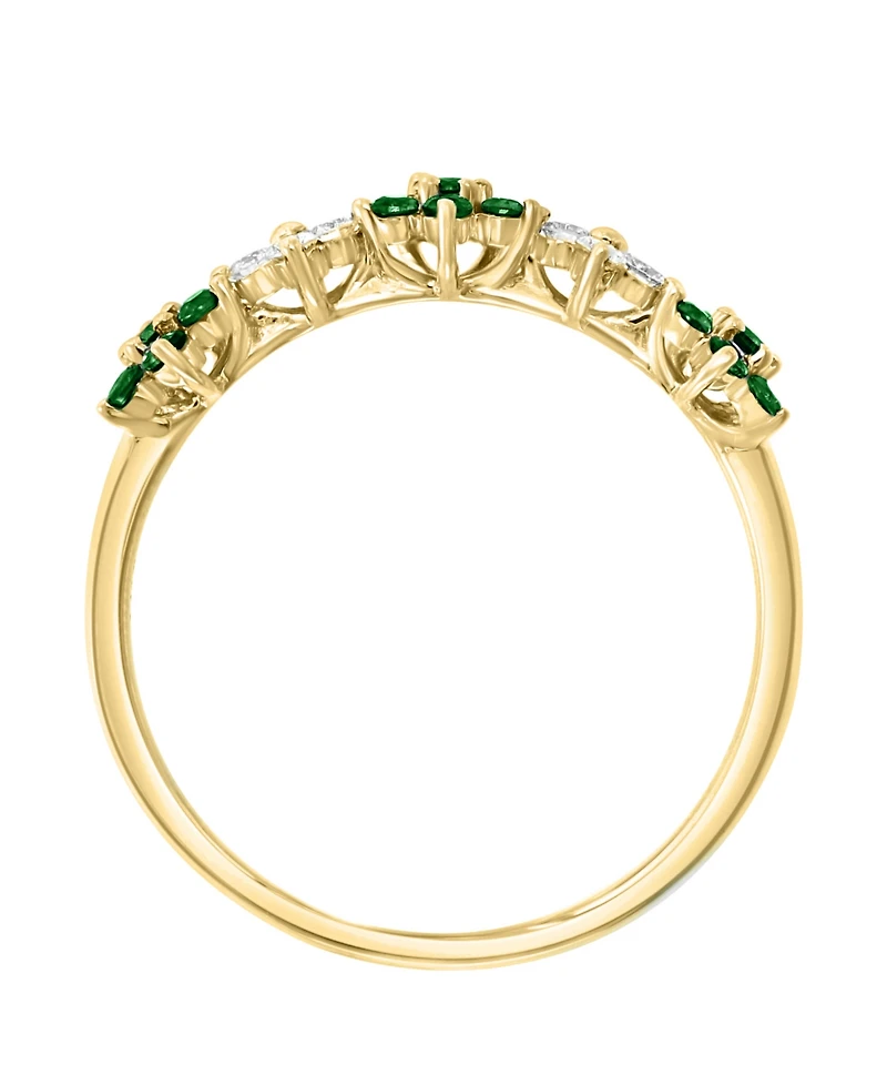 Lali Jewels Ruby (3/8 ct. t.w.) & Diamond (1/6 Five Flower Ring 14k Gold (Also White Gold)