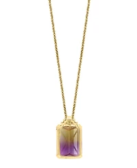 Ametrine (13-5/8 ct. t.w.) & Diamond (1/20 ct. t.w.) 18" Pendant Necklace in 14k Gold