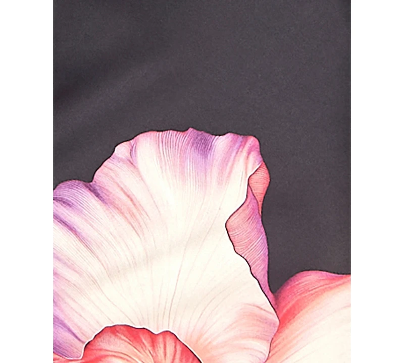 Seni & Cade Women's Large Floral Printed V-Neck Slip Dress