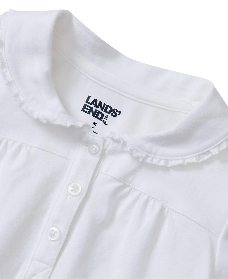 Lands' End Girls Frill Collar Tee
