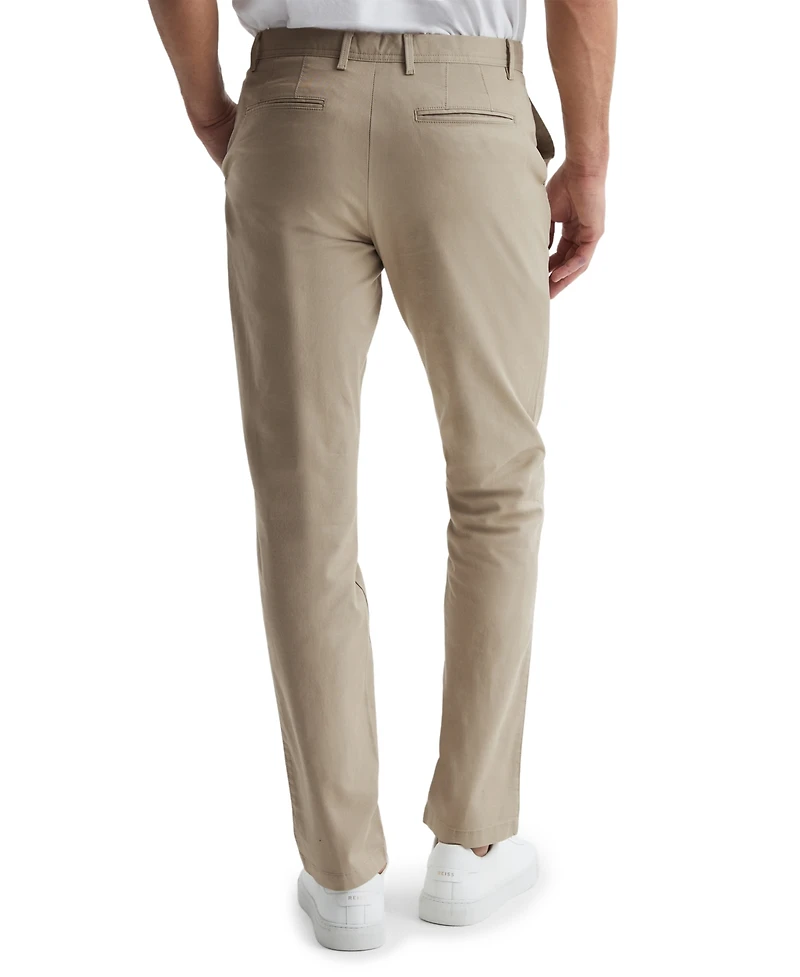 Reiss Men's Washed-Cotton Slim-Fit Chinos Pants
