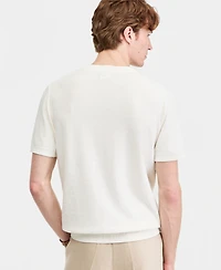 Club Room Men's Linen Blend Sweater T-Shirt, Macy's Exclusive