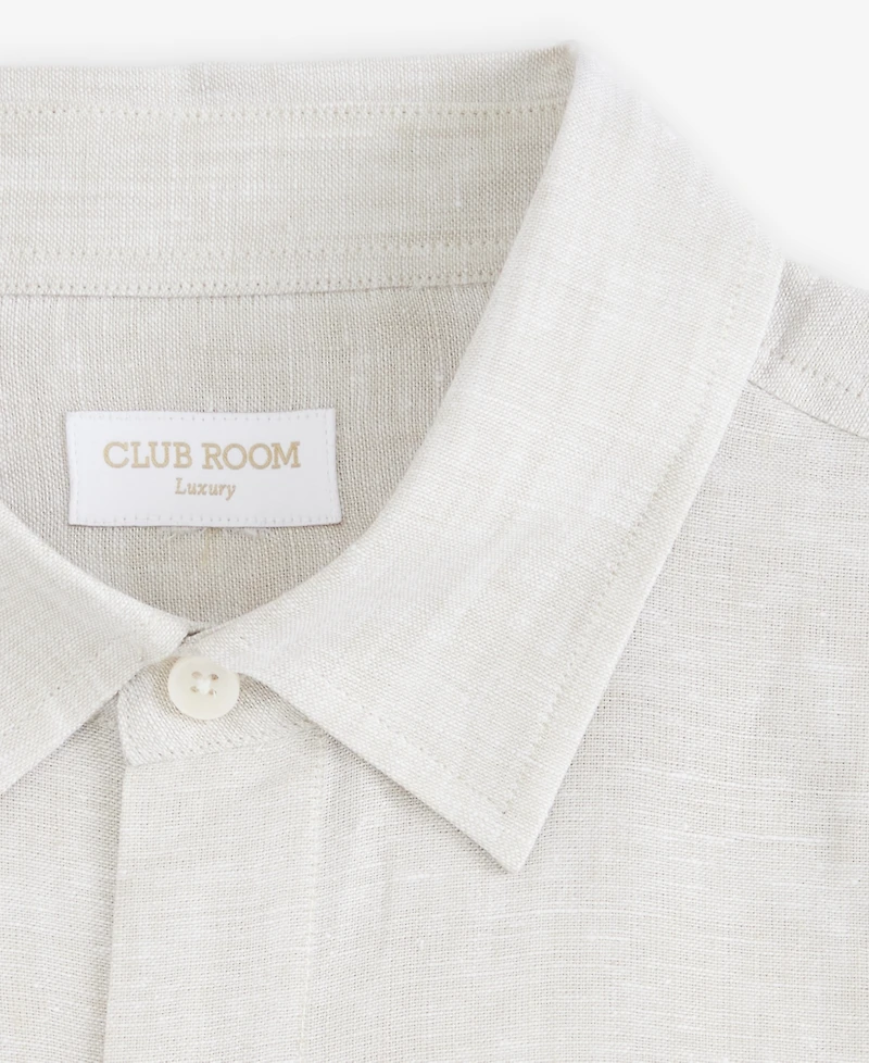 Club Room Men's Cross-Dye Linen Long-Sleeve Shirt, Macy's Exclusive