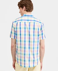 Club Room Men's Brookdale Plaid Short-Sleeve Shirt, Macy's Exclusive - Yd