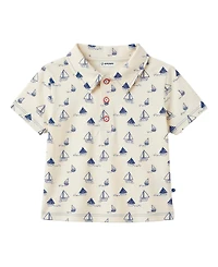 Sperry Baby Boys' Short-Sleeve Polo Shirt and Pull-On Shorts, 2-Piece Set