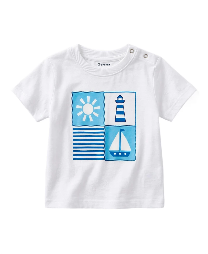 Sperry Baby Boys' Hooded Jacket, T-Shirt and Jogger Pants, 3-Piece Set