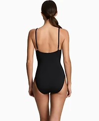 Lauren Ralph Tall Triangle One-Piece Swimsuit