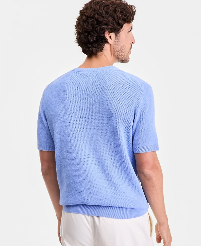 Alfani Men's Short-Sleeve Crewneck Sweater, Macy's Exclusive