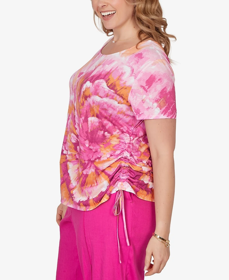 Ruby Rd. Plus Bold Watercolor Floral Knit Top