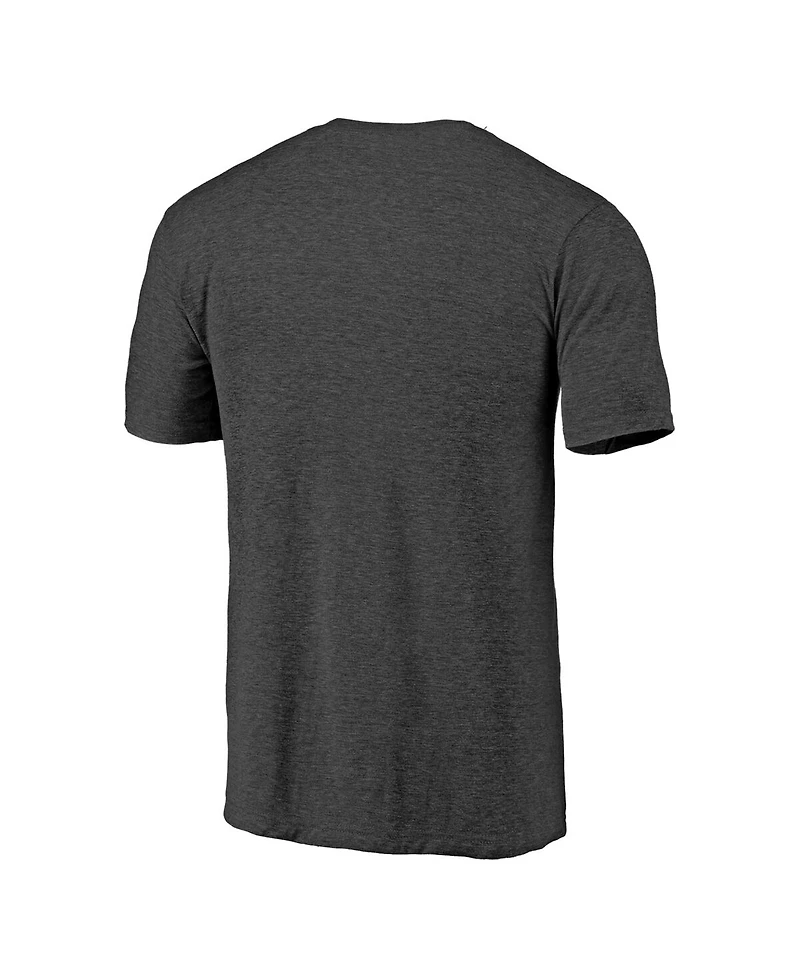 Fanatics Men's Heather Charcoal Tampa Bay Rays Cooperstown Collection Series Sweep Tri-Blend T-Shirt