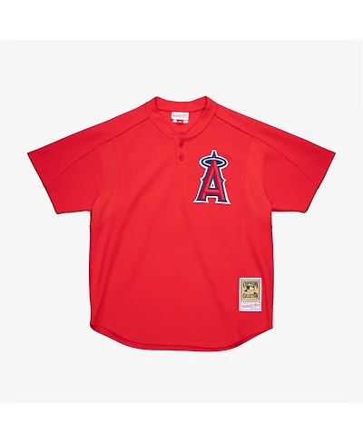 Mitchell & Ness Men's Vladimir Guerrero Red California Angels Authentic Batting Practice Jersey