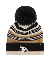 '47 Brand Women's Natural Arizona Cardinals Barista Cuffed with Pom Knit Hat