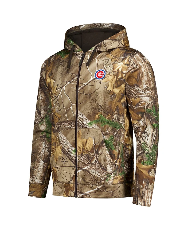 Dunbrooke Men's Camo Chicago Cubs Trophy Realtree Full-Zip Hoodie