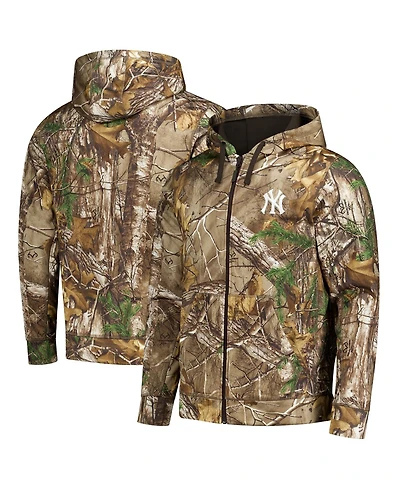 Dunbrooke Men's Camo New York Yankees Trophy Realtree Full-Zip Hoodie
