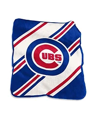 Logo Brands Chicago Cubs 50" x 60" Raschel Stripe Throw