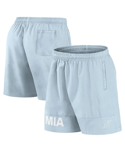 Fanatics Men's Light Blue Miami Marlins Elements Swim Shorts