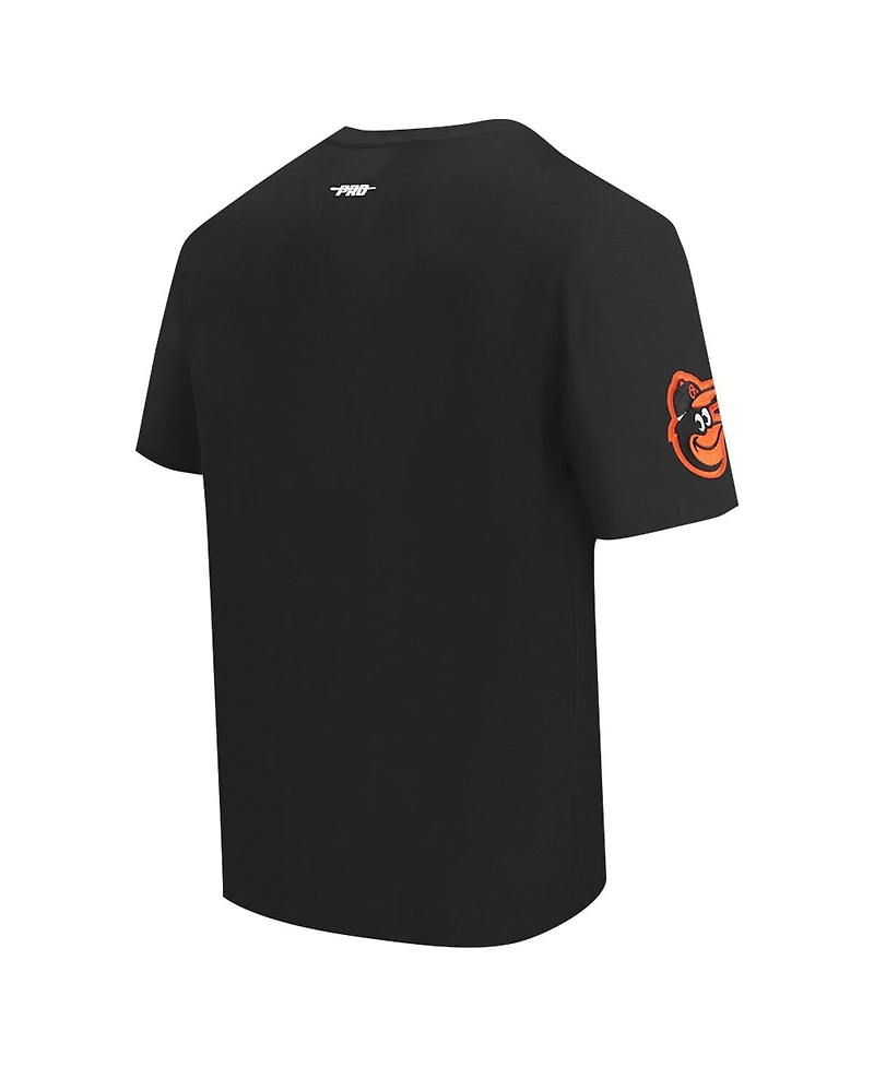 Pro Standard Men's Black Baltimore Orioles Turn It Up Dropped Shoulder T-Shirt
