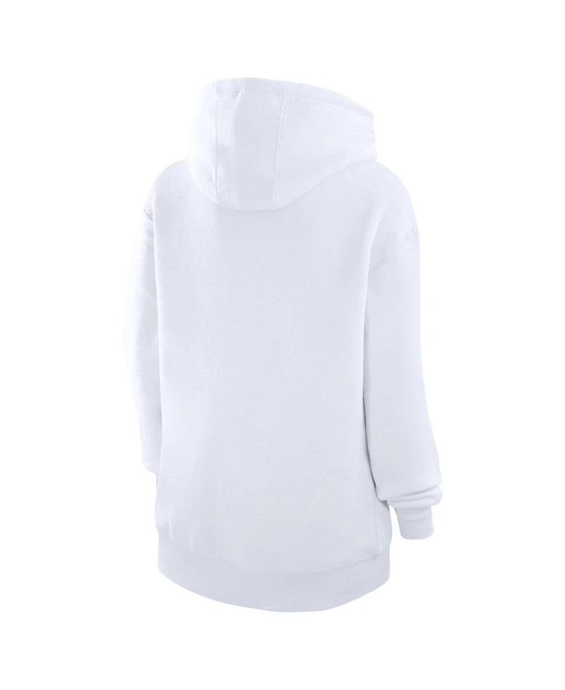 G-iii 4Her by Carl Banks Women's White Golden State Warriors Filigree Logo Pullover Hoodie