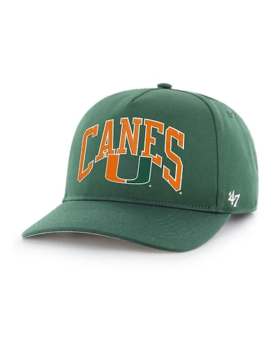 '47 Brand Men's Green Miami Hurricanes Walk Tall Hitch Adjustable Hat