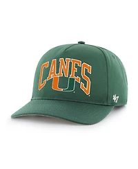 '47 Brand Men's Green Miami Hurricanes Walk Tall Hitch Adjustable Hat