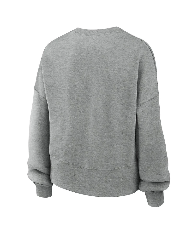 Nike Women's Gray Us Hockey Oversized Phoenix Fleece Sweatshirt