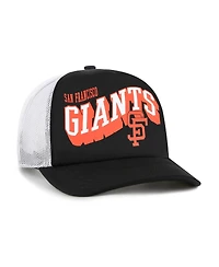 '47 Brand Men's Black San Francisco Giants Meander Foam Trucker Snapback Hat