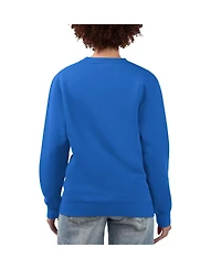 G-iii 4Her by Carl Banks Women's Royal Kansas City Royals Team Logo Fleece Pullover Sweatshirt