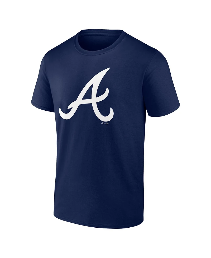 Logo Athletic Men's Navy Atlanta Braves T-Shirt